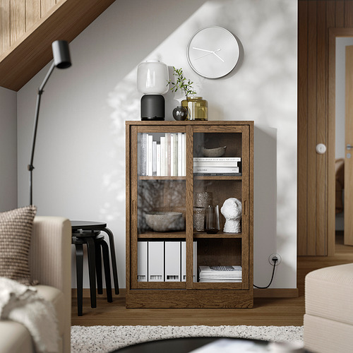 TONSTAD, cabinet with sliding glass doors. 3 of 5 open dialog