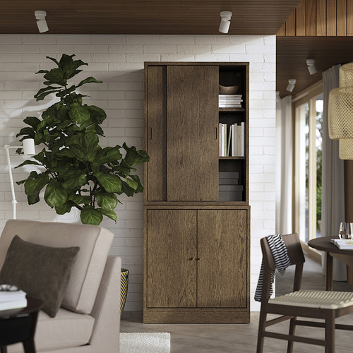 TONSTAD, storage combination with sliding doors. 2 of 4 open dialog