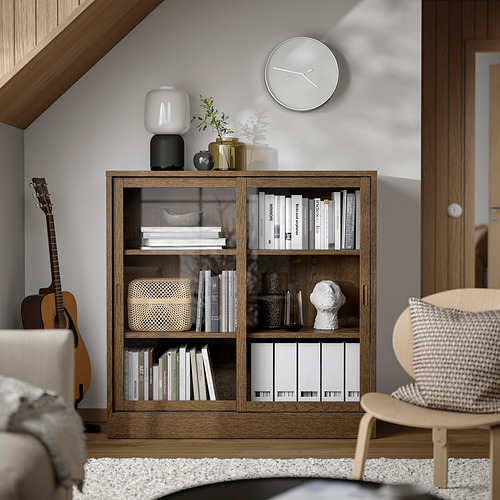 TONSTAD, cabinet with sliding glass doors. 3 of 5 open dialog