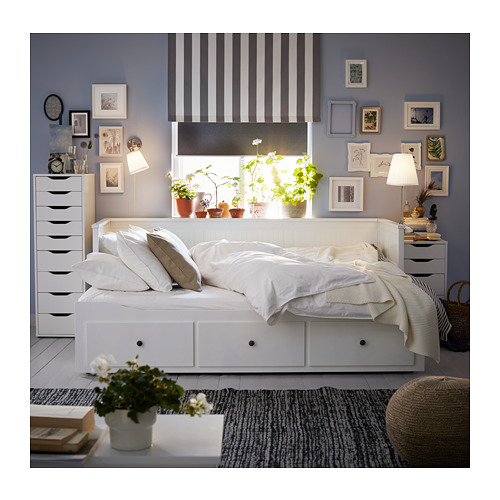 HEMNES, Diván Twin con 3 gavetas, sin mattress. 5 de 9 abrir diálogo