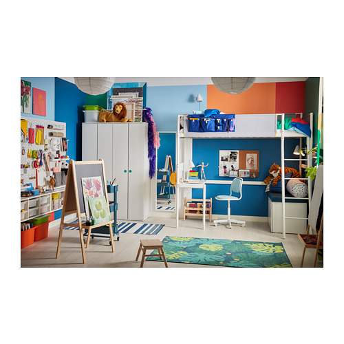 VITVAL, loft bed frame with desk top. 4 of 7 open dialog