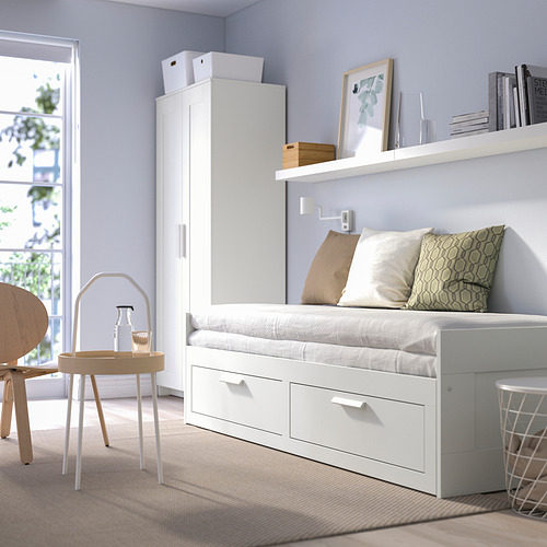 BRIMNES, daybed frame Twin with 2 drawers, without mattress. 4 of 8 open dialog
