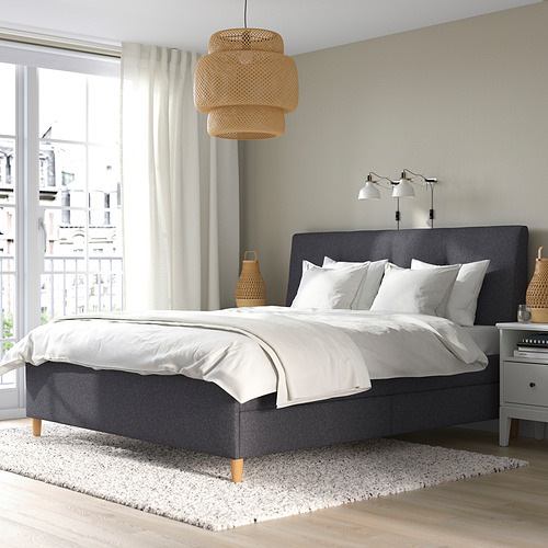 IDANÄS, cama King tapizado. 2 de 11 abrir diálogo
