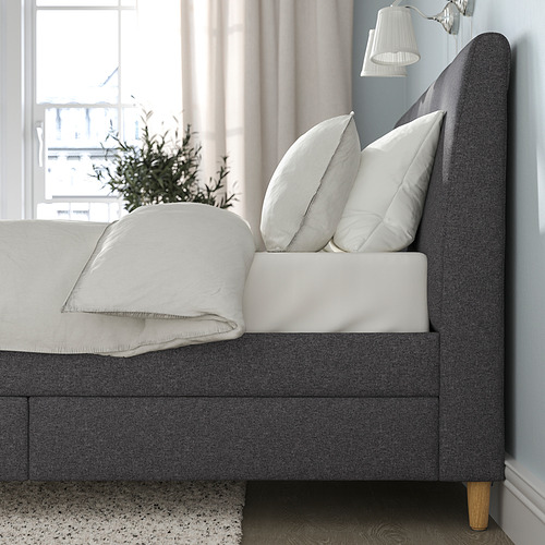 IDANÄS, cama King tapizado. 4 de 11 abrir diálogo
