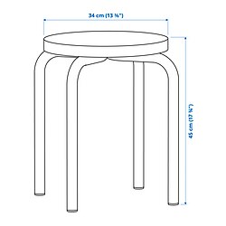 Measurement Illustration - DOMSTEN stool