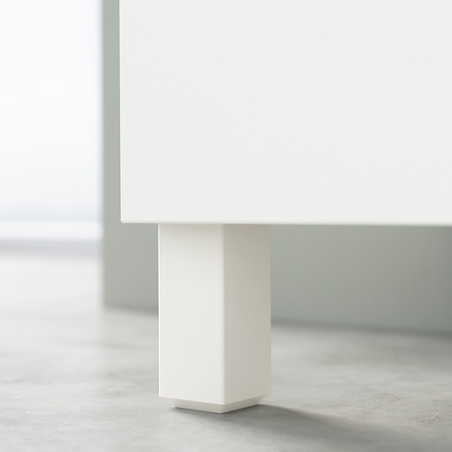 Pata de mueble BESTÅ blanca, diseños minimalistas