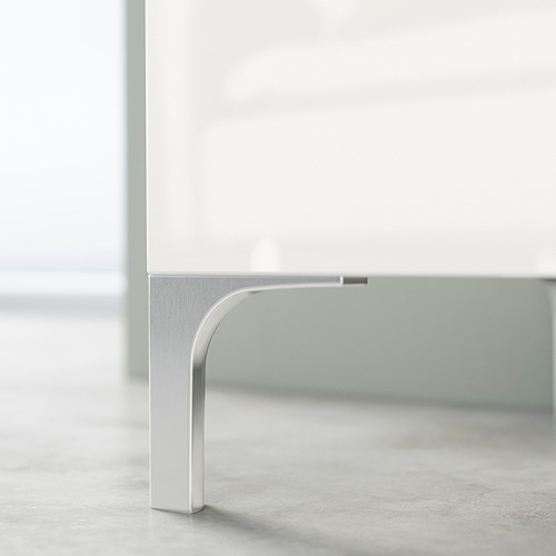 NANNARP white legs, part of bestå tv unit, sleek, minimalist design.