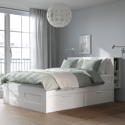 BRIMNES, bed Queen with headboard. 2 of 9 open dialog