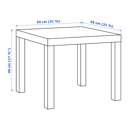 Measurement Illustration - LACK side table