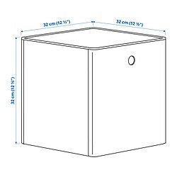 Measurement Illustration - KUGGIS storage box with lid