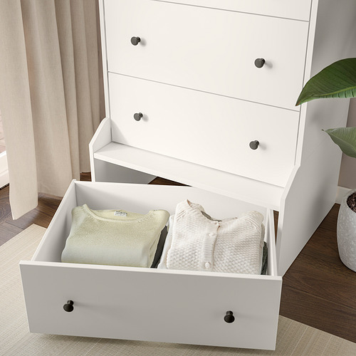 HAUGA, storage combination with drawers. 5 of 6 open dialog