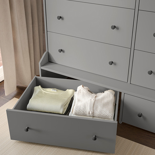 HAUGA, storage combination with drawers. 5 of 6 open dialog