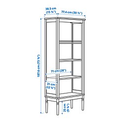 Measurement Illustration - FÄRJKARL bookcase