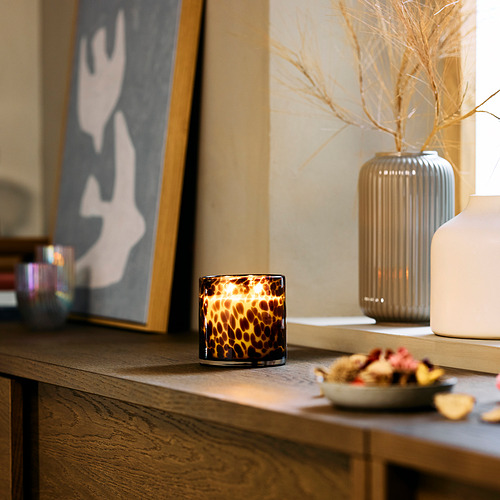 KRONSÅNGARE, scented candle in glass, 2 wicks. 2 of 3 open dialog