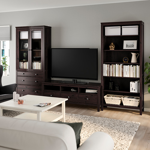 HEMNES, combinación de almacenaje para TV. 2 de 5 abrir diálogo