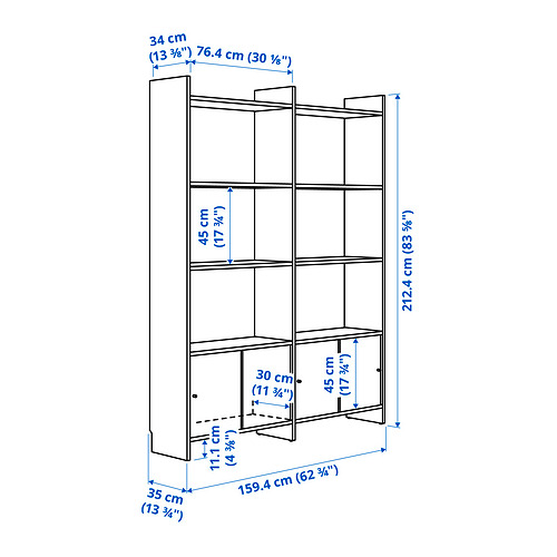 LÅDMAKARE, comb almacenaje con puertas corredizas. 6 de 6 abrir diálogo