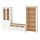 Select colour variation: White stain / light brown clear glass