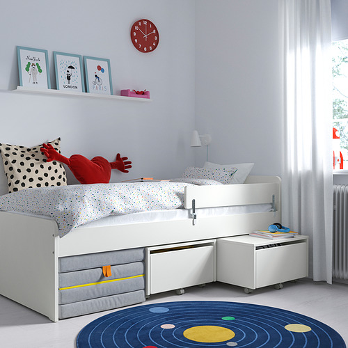 SLÄKT / NATTAPA, cama con riel de seguridad. 3 de 5 abrir diálogo