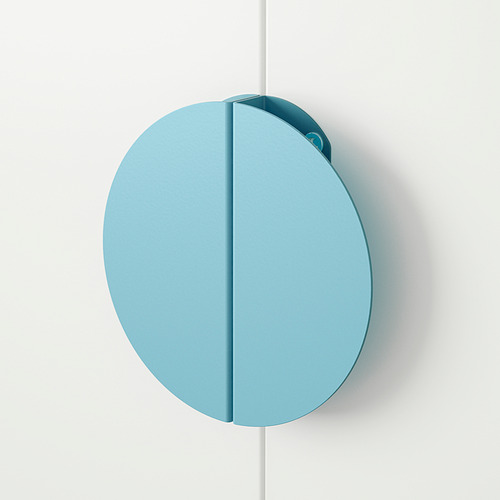 Mango circular moderno azul claro; Acabado suave y de alta calidad.