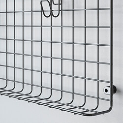 Measurement Illustration - GREJIG wall grid with rail