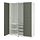 Selecciona una variación de color: blanco/espejo/gris verdoso , 59 "x23 5/8 "x79 1/4 "
