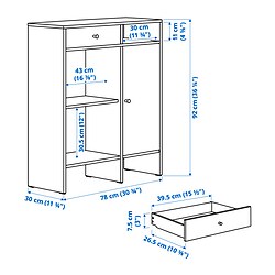 Measurement Illustration - BAGGEBO Sideboard