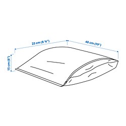 Ilustración de medidas - PÄRKLA bolsa para zapatos