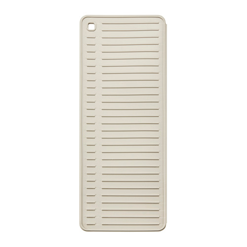 RINNIG alfombra de secado blanca, elastómero termoplástico, rectangular, ranurada, utensilio de cocina.
