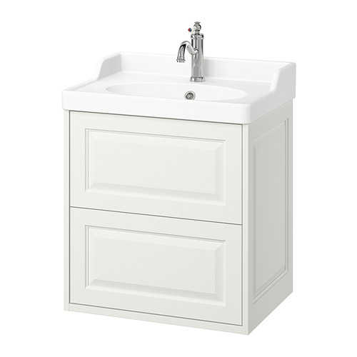 TÄNNFORSEN / RUTSJÖN, sink cabinet with drawers and HAMNSKÄR tap. 1 of 7 open dialog
