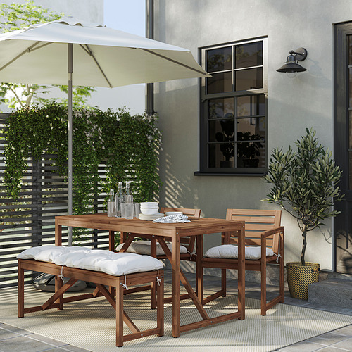 NÄMMARÖ, mesa+2 sillas+banco, exterior. 2 de 3 abrir diálogo