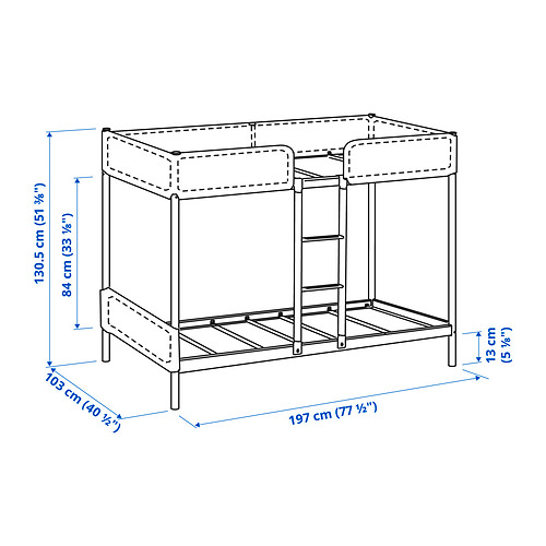 TUFFING, bunk bed frame. 4 of 7 open dialog
