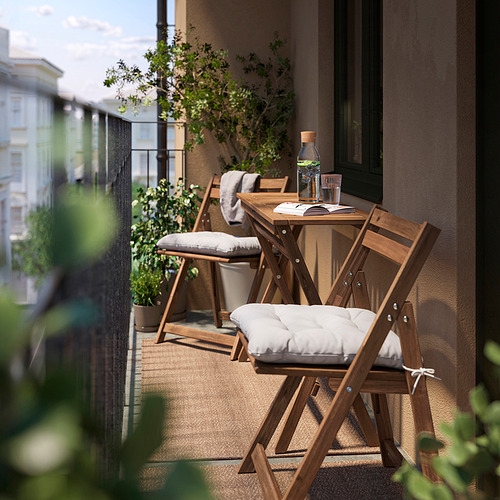 NÄMMARÖ, table and 2 folding chairs, outdoor. 2 of 2 open dialog