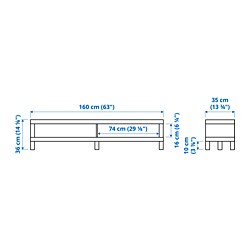 Measurement Illustration - LACK TV unit