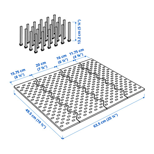 UPPDATERA, pegboard drawer organizer. 4 of 5 open dialog