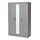 Selecciona una variación de color: 3 puertas, gris, 46 "x19 3/4 "x74 3/4 "