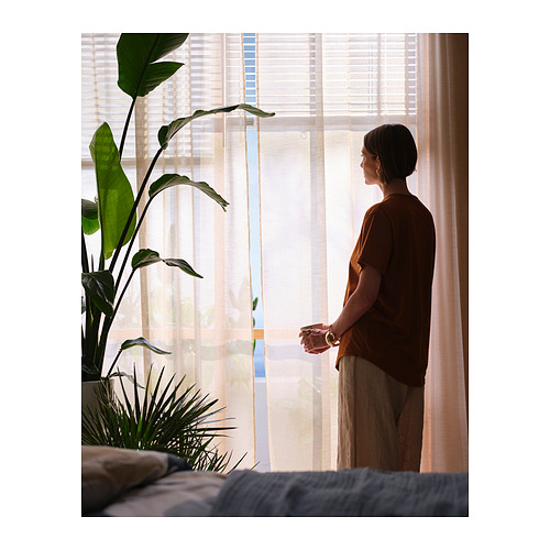 HÄLLEBRÄCKA, cortinas transparentes, 1 par. 4 de 10 abrir diálogo