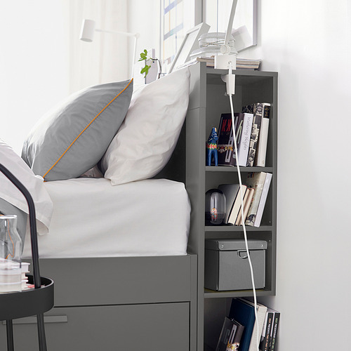 BRIMNES, Cama Queen con cabecera. 4 de 6 abrir diálogo