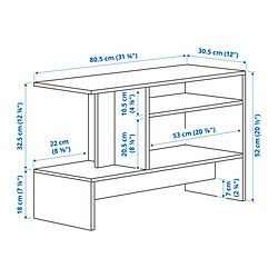 Measurement Illustration - HOLMERUD side table