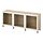 Current variation: White stained oak effect / GLASSVIK light green clear glass