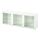 Selecciona una variación de color: Blanco / GLASSVIK verde claro vidrio incoloro