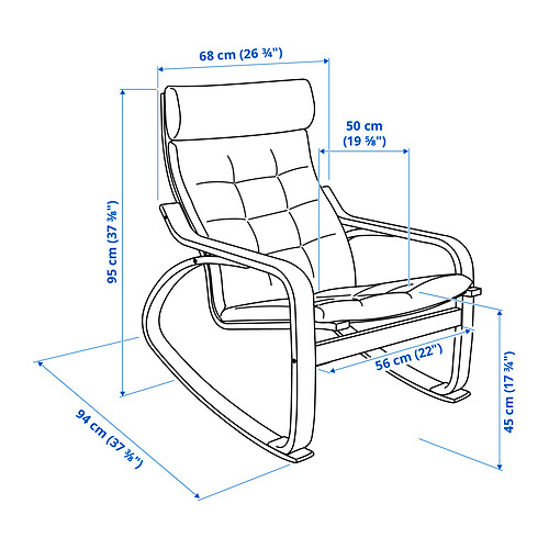 POÄNG, rocking chair. 3 of 3 open dialog