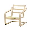 POÄNG armazón de sillón+respaldo bajo 
