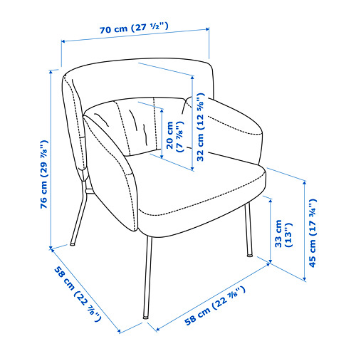 BINGSTA, armchair. 6 of 6 open dialog