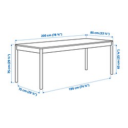 Measurement Illustration - TONSTAD table