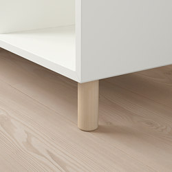 Measurement Illustration - EKET shelf unit with legs