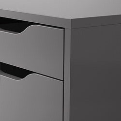 Measurement Illustration - ALEX 2-drawer filing cabinet with wheels