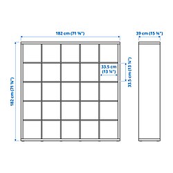 Measurement Illustration - KALLAX/LAGKAPTEN workstation