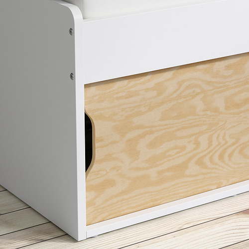 KLIPPUGGLA, bed frame with storage. 5 of 6 open dialog