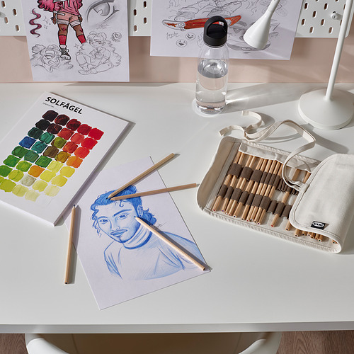 SOLFÅGEL, 3-piece drawing set. 2 of 2 open dialog