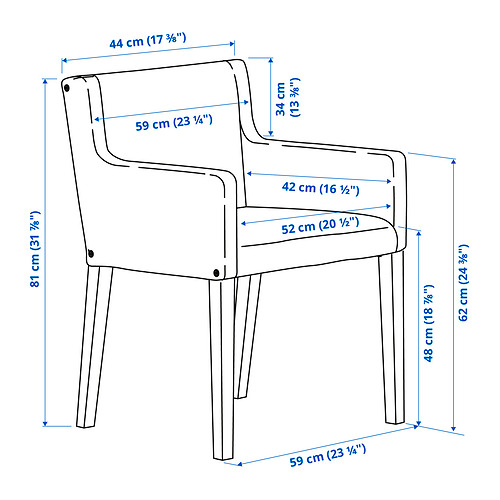 MÅRENÄS, silla con reposabrazos. 11 de 11 abrir diálogo